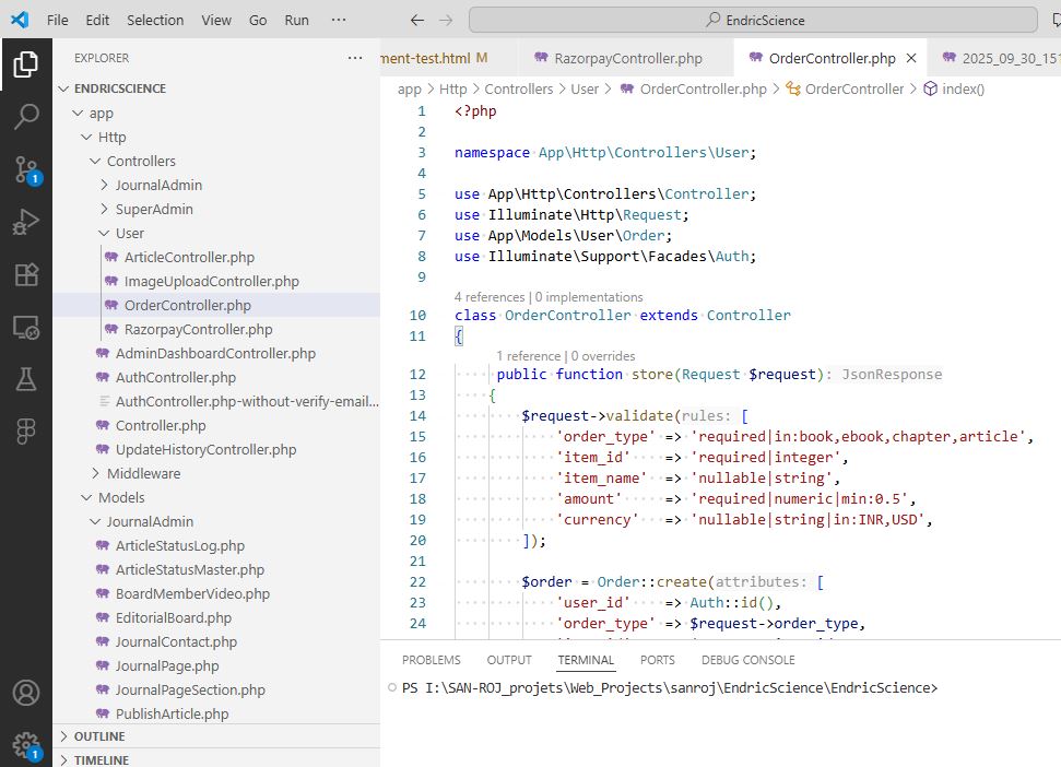 Laravel API Development